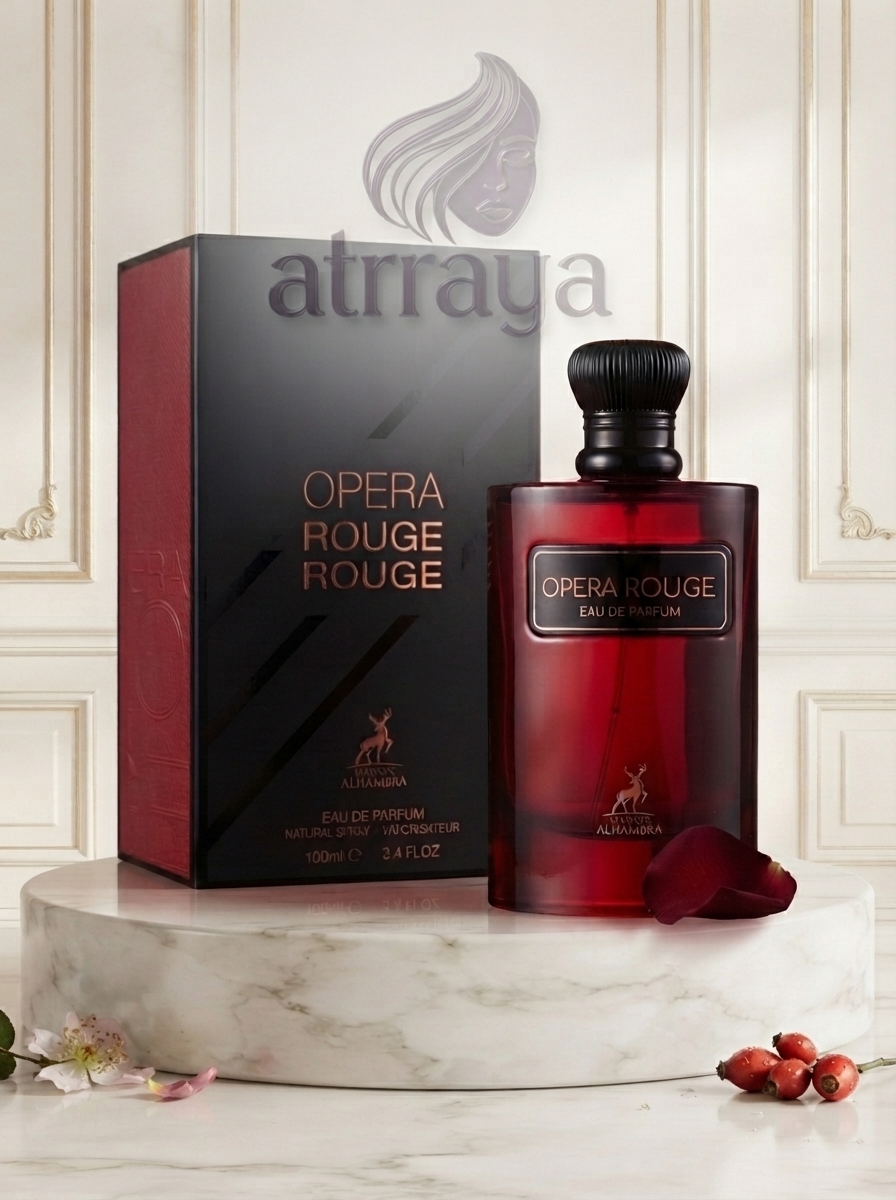ادکلن ادوپرفیوم opera rouge از برند الحمبرا مشابه ادکلن بلک اوپیوم